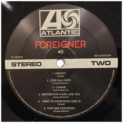 FOREIGNER  - 40: HITS FROM FORTY YEARS 1977-2017 (2LP)
 | VINILO