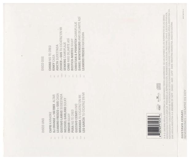 GUSTAVO CERATI  - SIEMPRE ES HOY: REVERSIONES (2CD)(DIGIPACK) | CD
