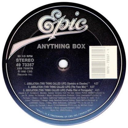 ANYTHING BOX - JUBILATION (THIS THING CALLED LIFE) | 12'' MAXI SINGLE USADO