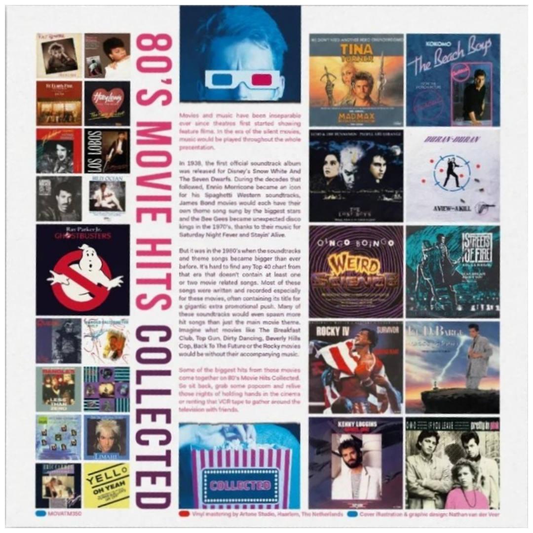 80 S MOVIE HITS - COLLECTED (2LP) (BLUE & GOLD VINYL) | VINILO