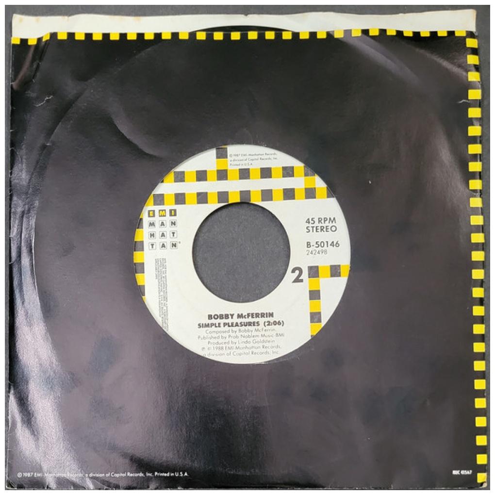 BOBBY McFERRIN  - DON'T WORRY BE HAPPY | 7" SINGLE USADO