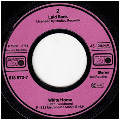 LAID BACK - SUNSHINE REGGAE | 7" SINGLE USADO