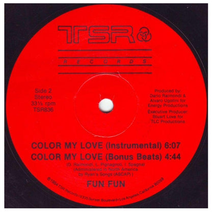 FUN FUN - COLOR MY LOVE | 12" MAXI SINGLE VINILO