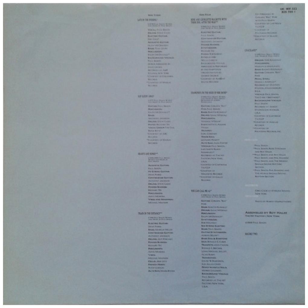 PAUL SIMON - NEGOTIATIONS AND LOVE SONGS: 1971-1986 (2LP) | VINILO USADO