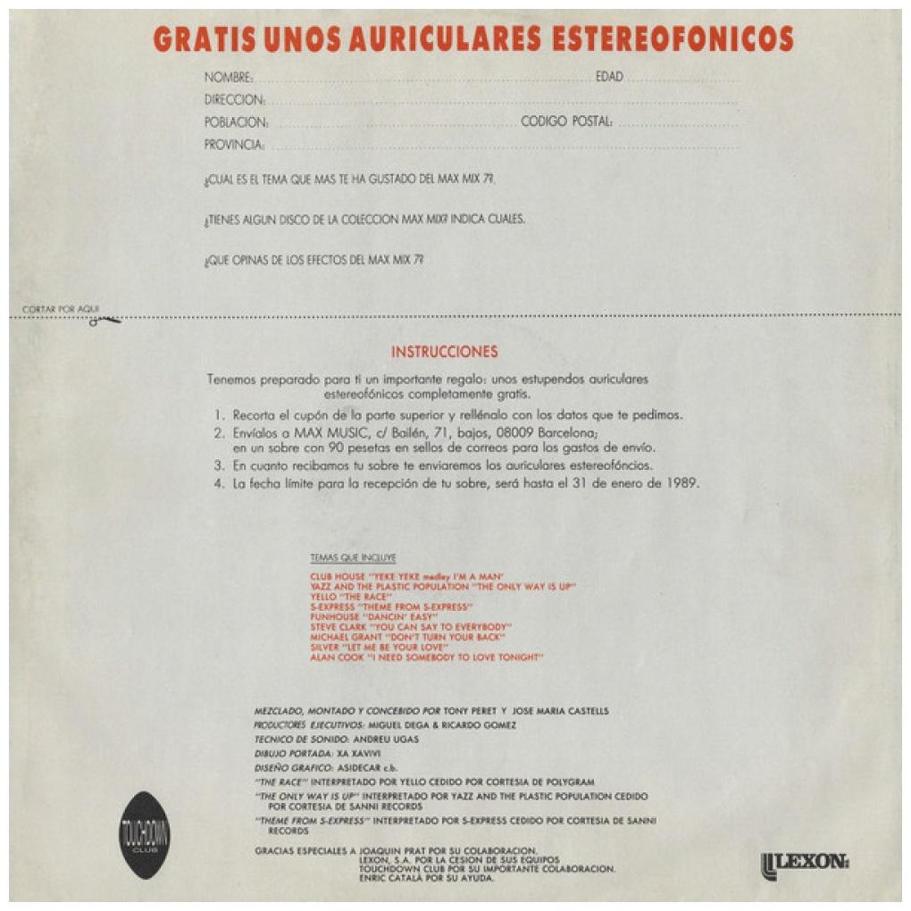 MAX MIX 7 - VARIOUS ARTIST - MAX MIX 7 (LP+LP MIXED) | VINILO USADO