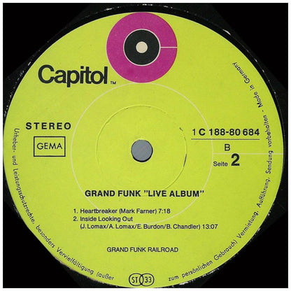 GRAND FUNK - LIVE ALBUM (2LP) | VINILO USADO