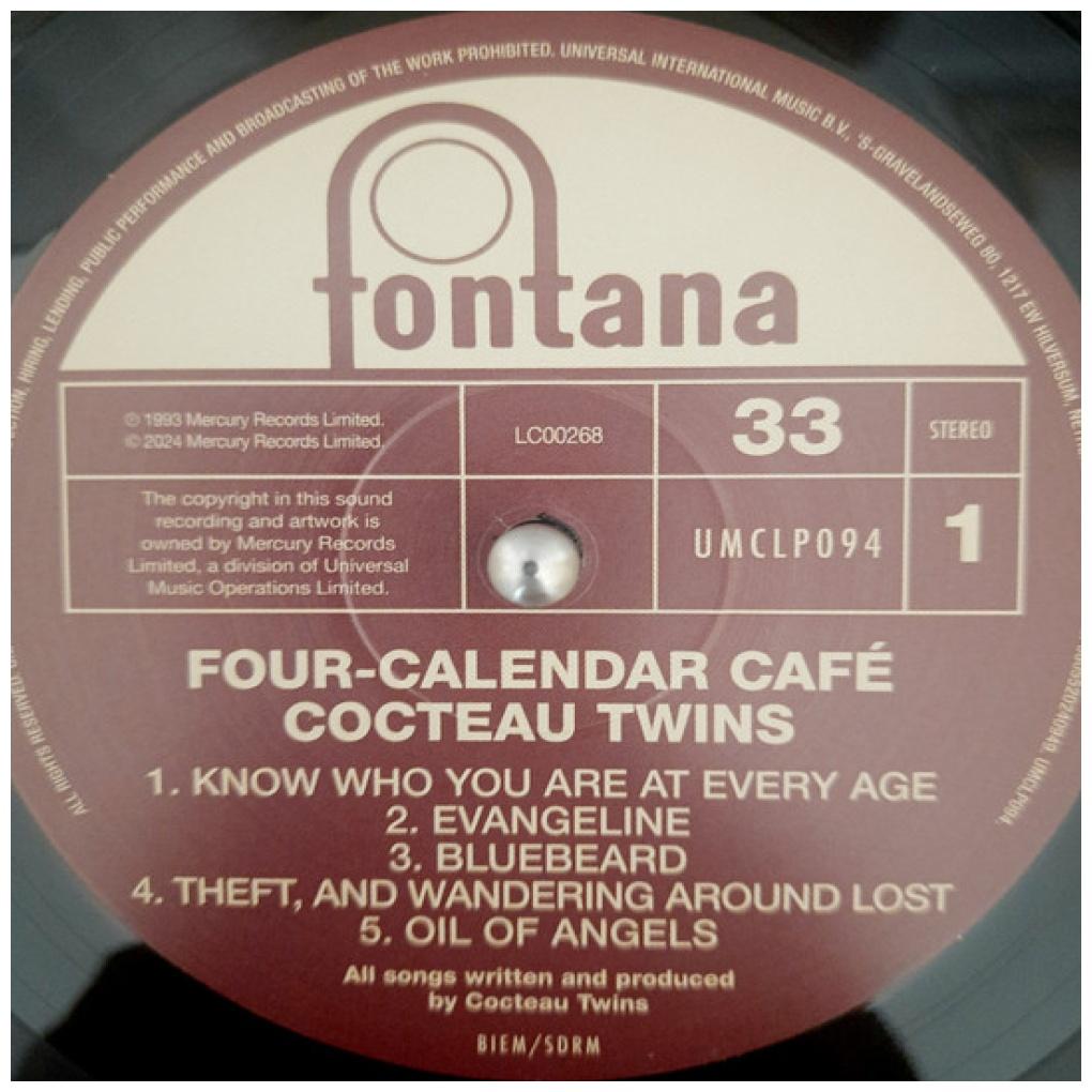 COCTEAU TWINS - FOUR-CALENDAR CAFE | VINILO
