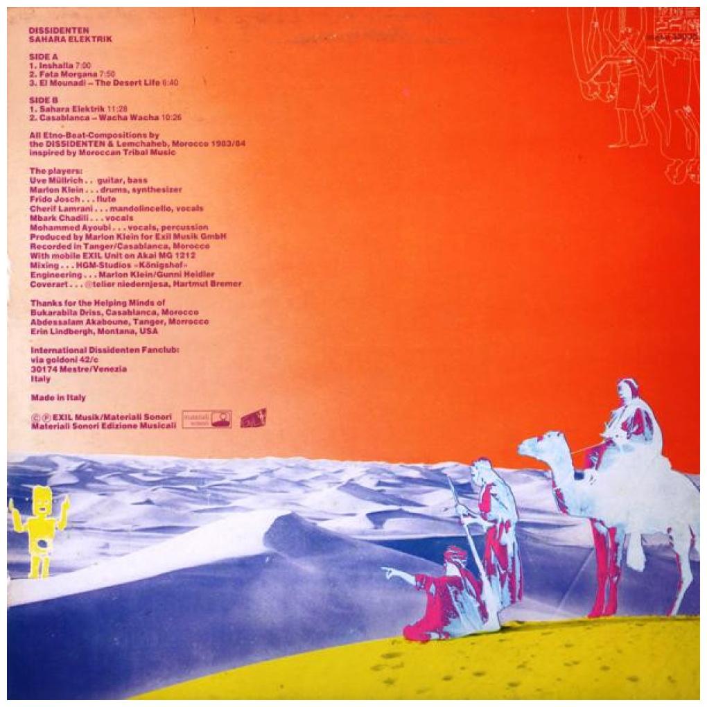 DISSIDENTEN - SAHARA ELECTRIK | VINILO USADO