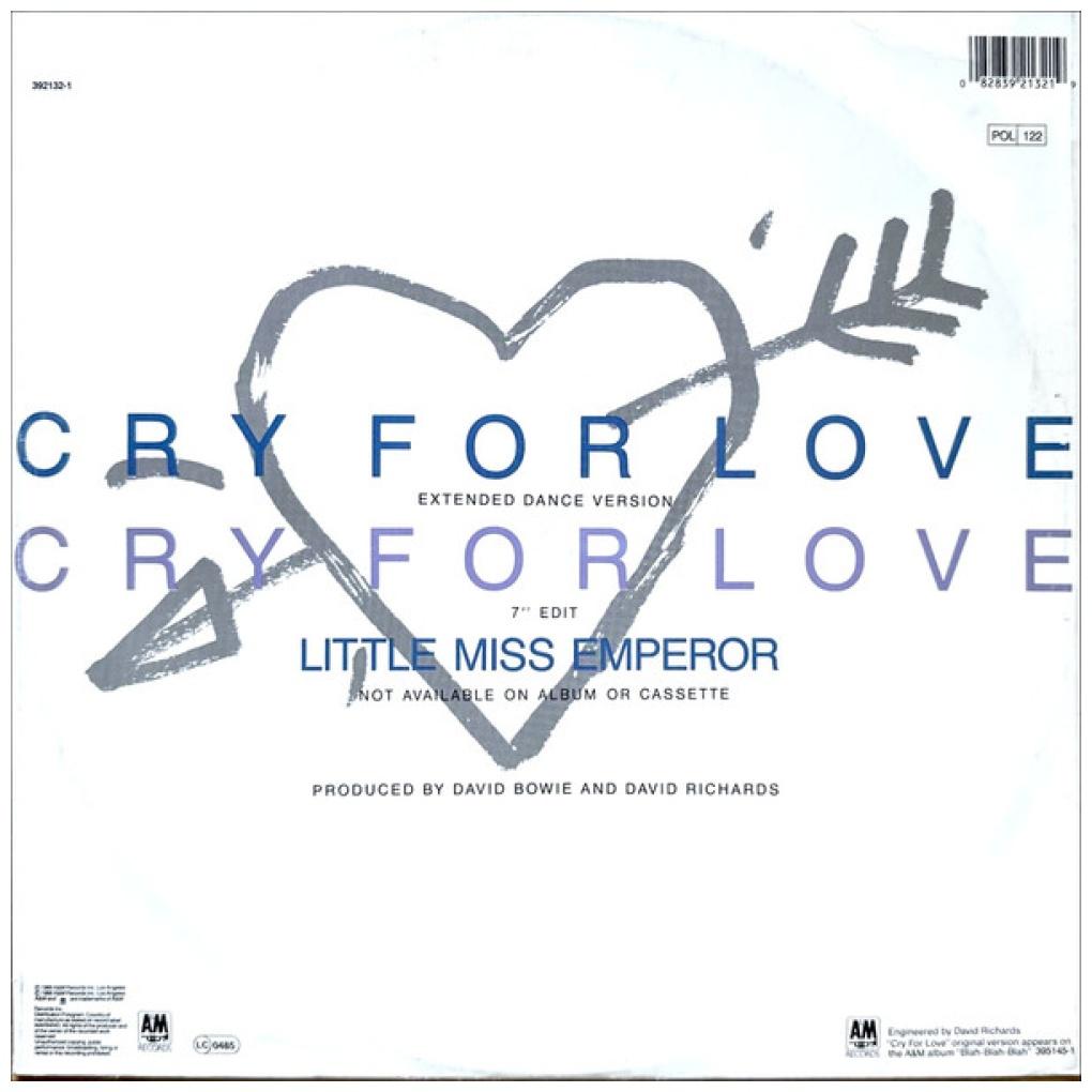 IGGY POP - CRY FOR LOVE | 12'' MAXI SINGLE USADO