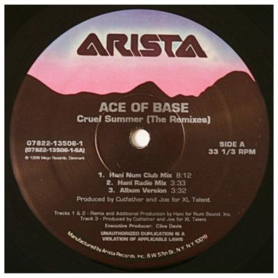 ACE OF BASE - CRUEL SUMMER | 12" MAXI SINGLE VINILO