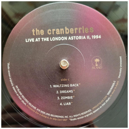 CRANBERRIES - LIVE AT THE LONDON ASTORIA II 1994 (2LP) | VINILO