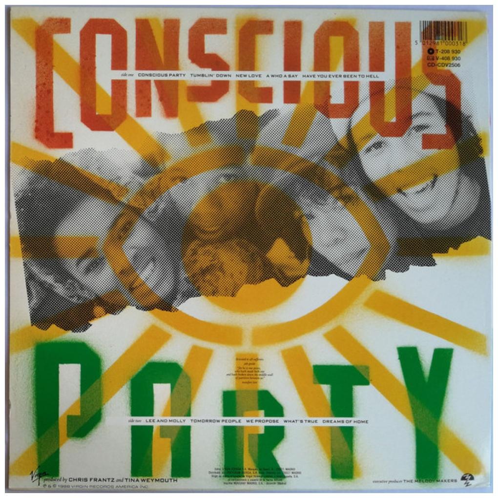 ZYGGY MARLEY AND THE MELOSY MAKERS - CONSCIOUS PARTY | VINILO USADO