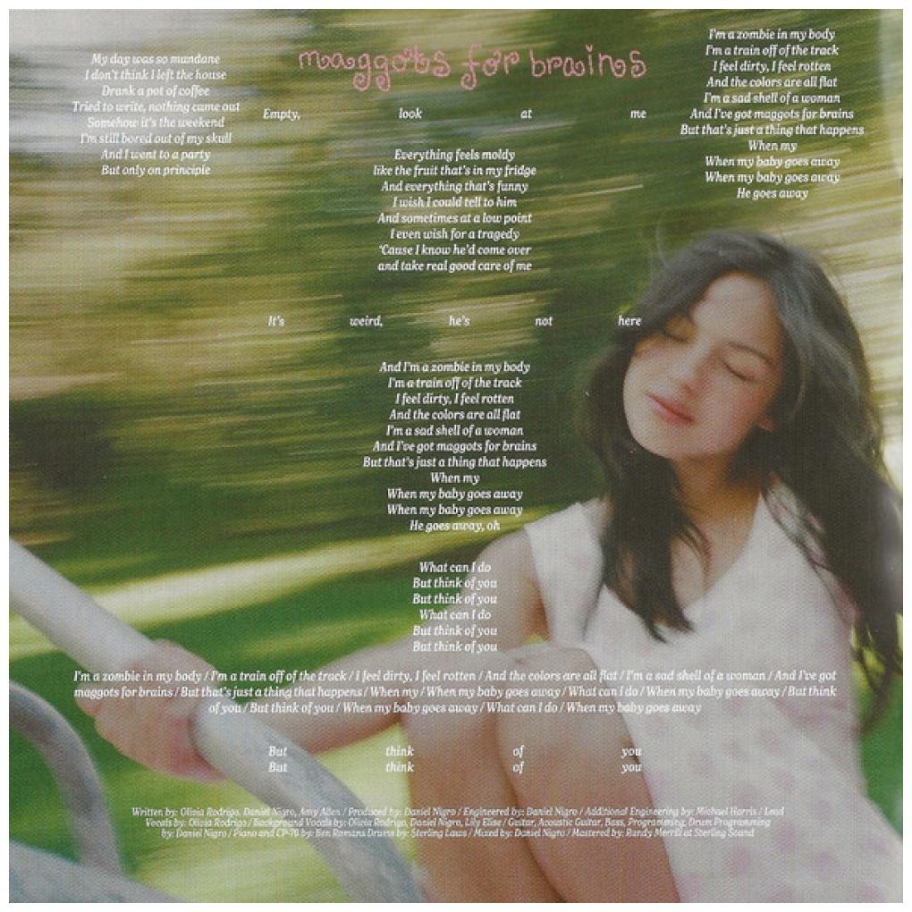 OLIVIA RODRIGO - YOU SEEM PRETTY SAD FOR A GIRL SO IN LOVE | CD