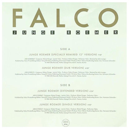FALCO - JUNGE ROEMER (PICTURE DISC) | 10" MAXI SINGLE