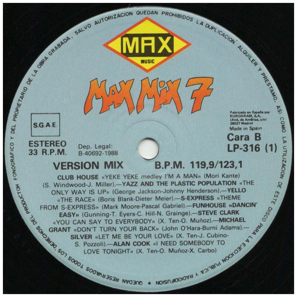 MAX MIX 7 - VARIOUS ARTIST - MAX MIX 7 (LP+LP MIXED) | VINILO USADO