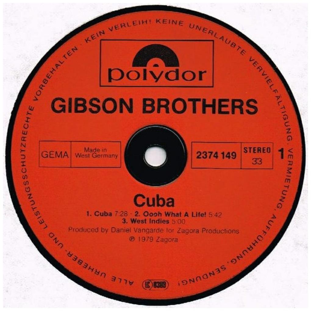 GIBSON BROTHERS - CUBA | VINILO USADO