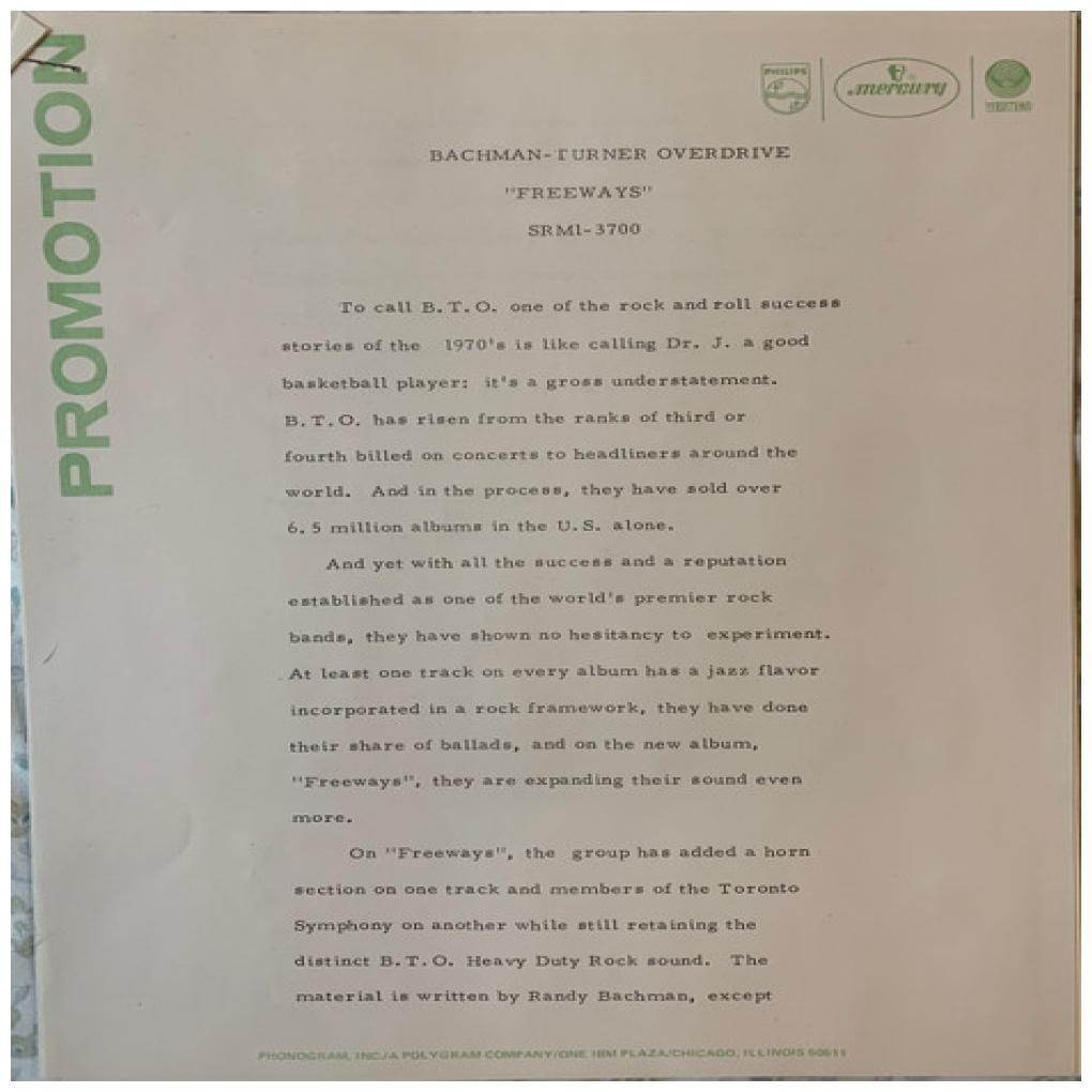 BUCHMAN TURNER OVERDRIVE - FREEWAYS | 7" SINGLE USADO