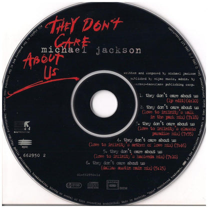 MICHAEL JACKSON - THEY DON'T CARE ABOUT US (CD MAXI SINGLE) | CD
