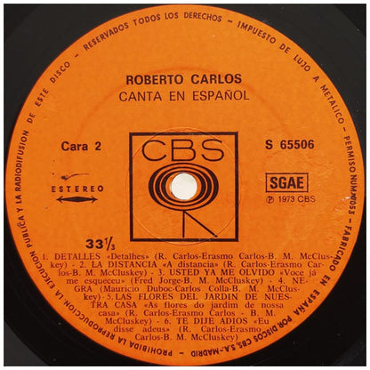 ROBERTO CARLOS - CANTA EN ESPAÑOL | VINILO USADO