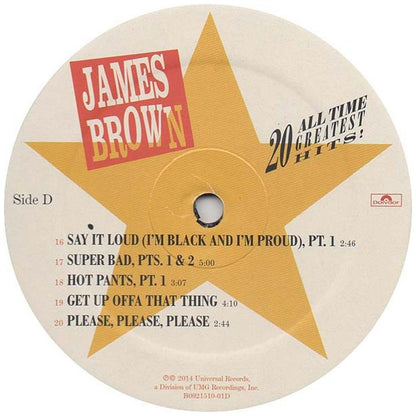 JAMES BROWN - 20 ALL-TIME GREATEST HITS (2LP) | VINILO