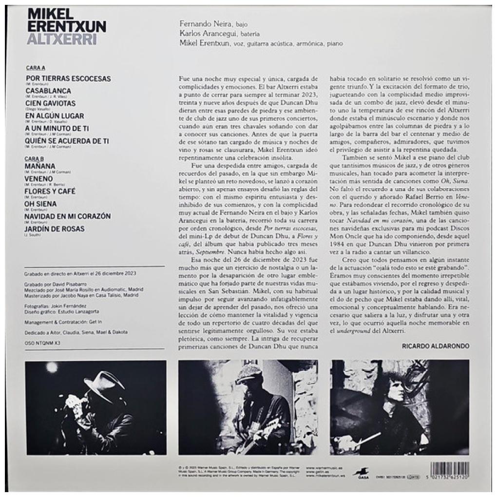 MIKEL ERENTXUN - ALTXERRI | VINILO