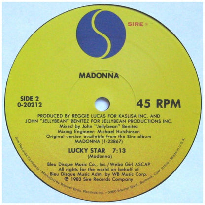 MADONNA - BORDERLINE/LUCKY STAR | 12'' MAXI SINGLE USADO