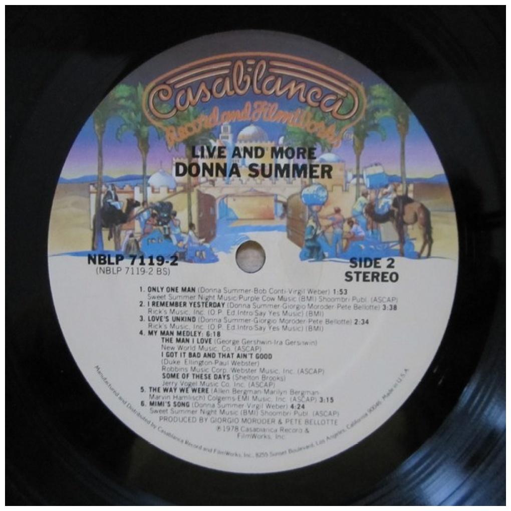 DONNA SUMMER - LIVE AND MORE (2LP) | VINILO USADO