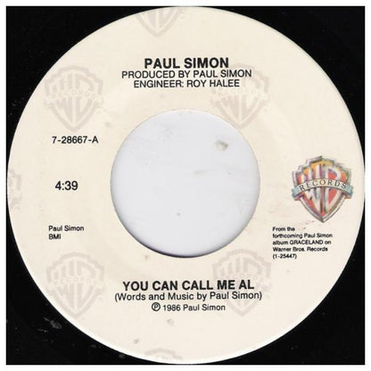 PAUL SIMON - YOU CAN CALL ME AL | 7" SINGLE VINILO USADO