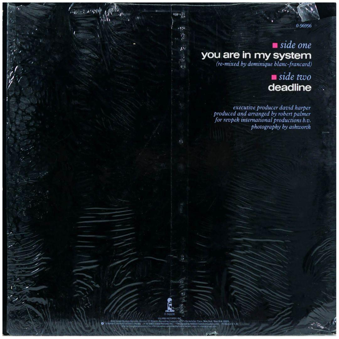 ROBERT PALMER - YOU ARE IN MY SYSTEM | 12" MAXI SINGLE USADO