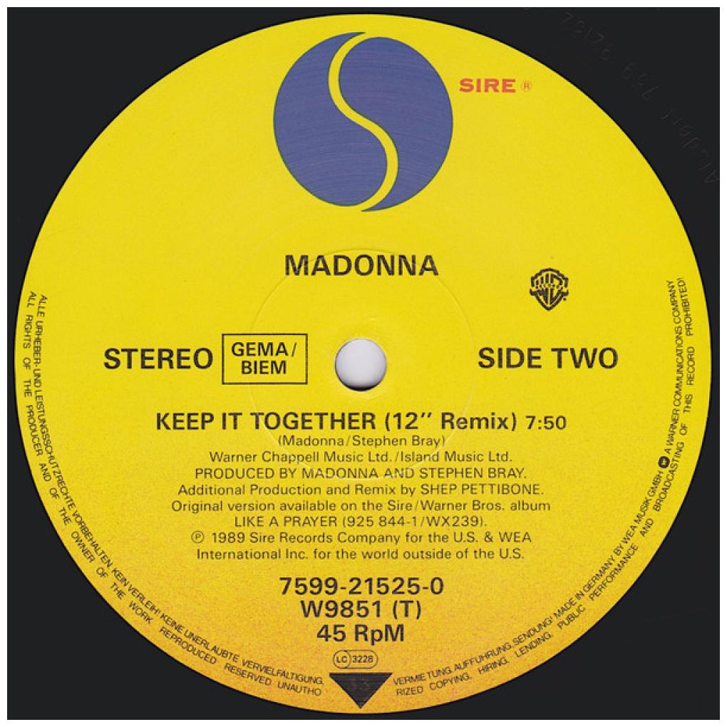 MADONNA - VOGUE | 12'' MAXI SINGLE USADO