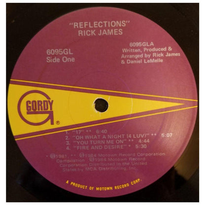 RICK JAMES - REFLECTIONS: GREATEST HITS (COLORED POSTER) | VINILO