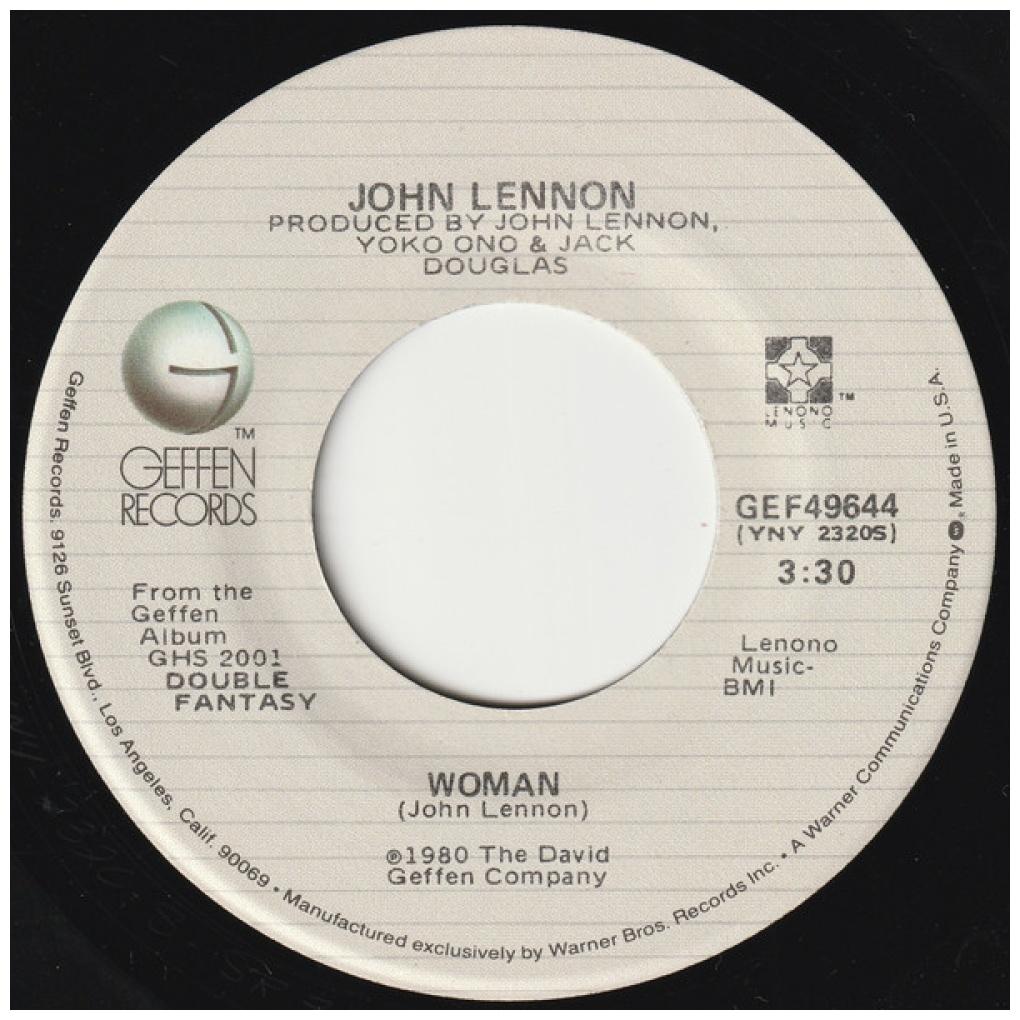 JOHN LENNON - WOMAN | 7" SINGLE USADO