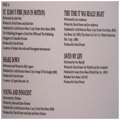 ST. ELMO'S FIRE - O.S.T. | VINILO USADO