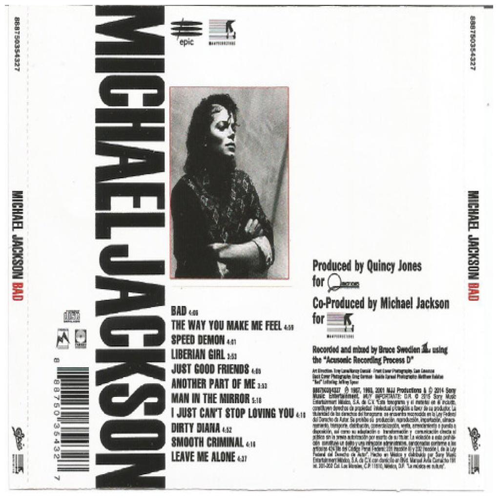 MICHAEL JACKSON - BAD | CD