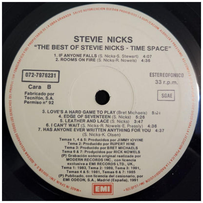 STEVIE NICKS - TIME SPACE: THE BEST OF | VINILO USADO