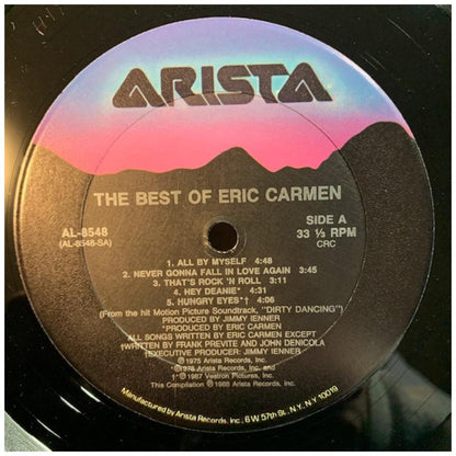 ERIC CARMEN - THE BEST OF (VDE-NUEVO/SELLADO) | VINILO USADO