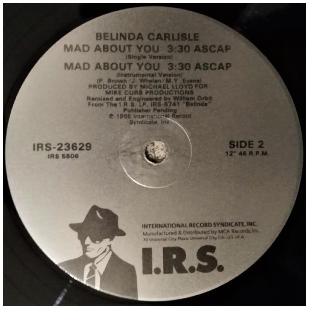 BELINDA CARLISLE - MAD ABOUT YOU | 12" MAXI SINGLE VINILO USADO