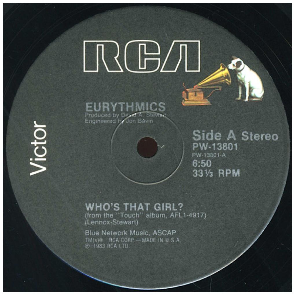 EURYTHMICS - WHO'S THAT GIRL? | 12" MAXI SINGLE VINILO USADO