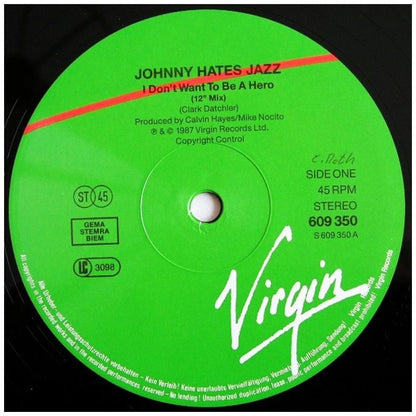 JOHNNY HATES JAZZ - I DON'T WANT TO BE A HERO | 12'' MAXI SINGLE USADO