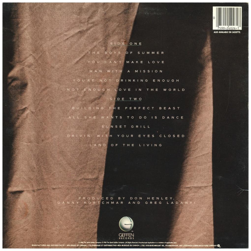 DON HENLEY - BUILDING THE PERFECT BEAST | 7" SINGLE USADO