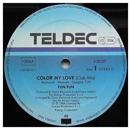 FUN FUN - COLOUR MY LOVE | 12" MAXI SINGLE USADO
