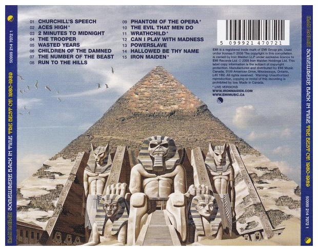 IRON MAIDEN - SOMEWHERE BACK IN TIME: BEST OF | CD