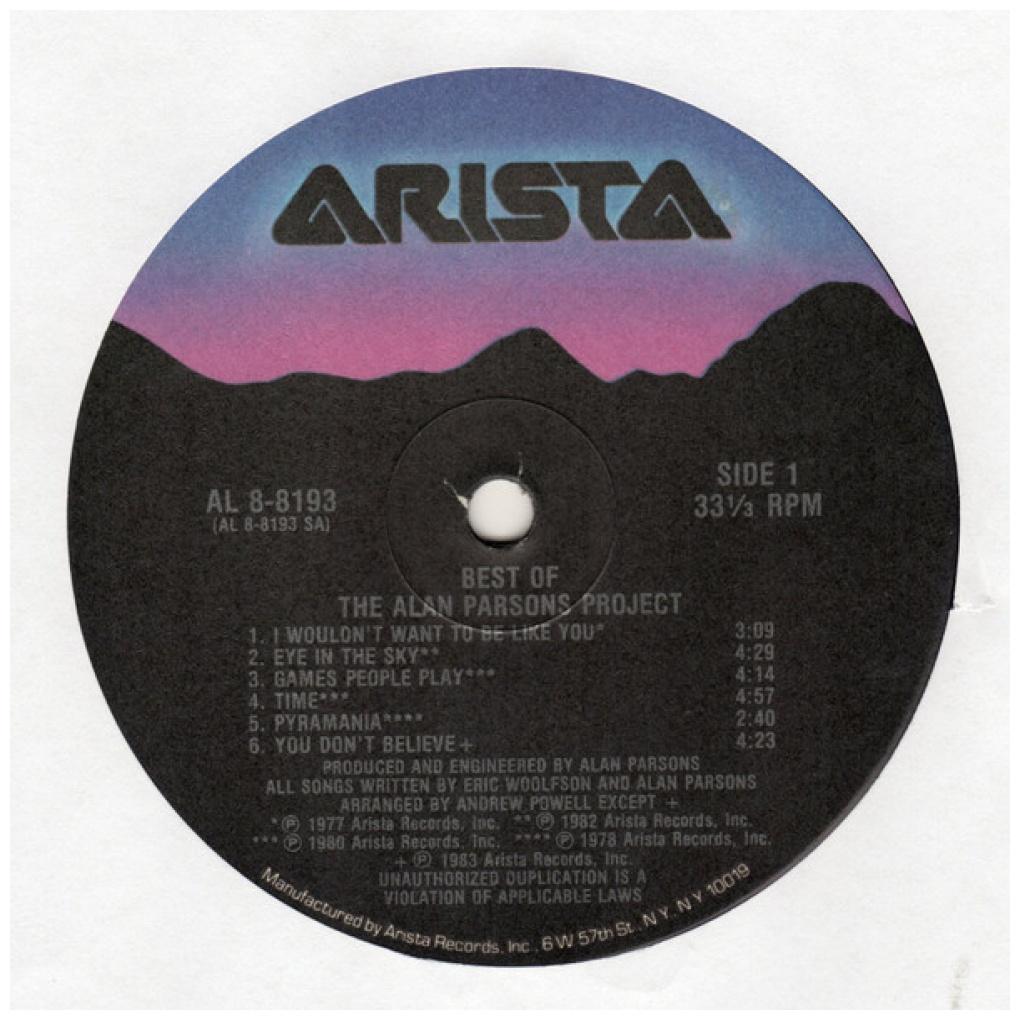 ALAN PARSONS PROJECT - THE BEST OF | VINILO USADO