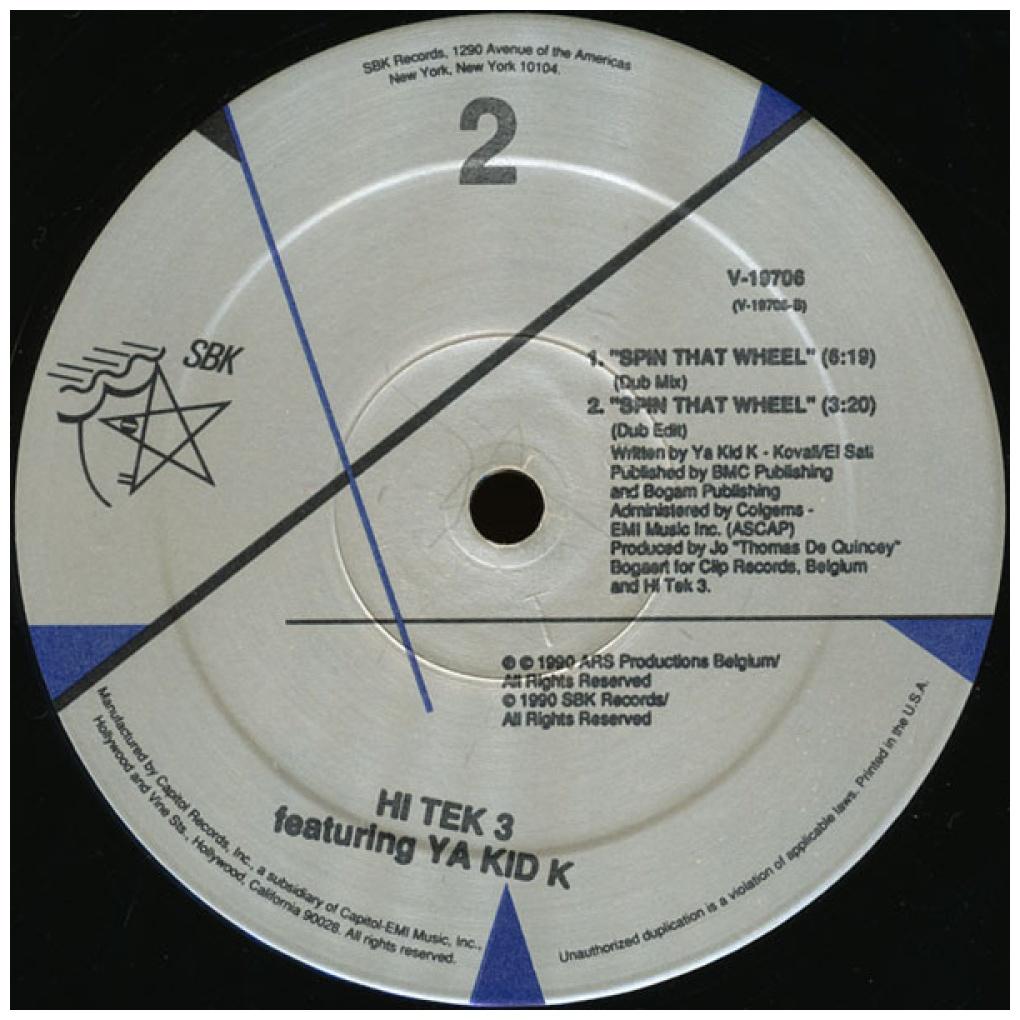 HI TEK 3 - SPIN THAT WHEEL | 12'' MAXI SINGLE USADO