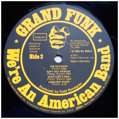 GRAND FUNK RAILROAD - WE'RE AN AMERICAN BAND | VINILO USADO