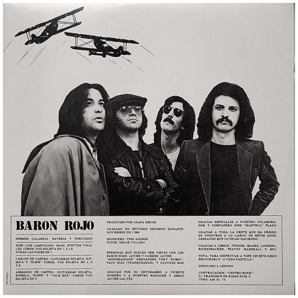 BARON ROJO - LARGA VIDA AL ROCK & ROLL (REMASTERIZADO) (2LP) | VINILO