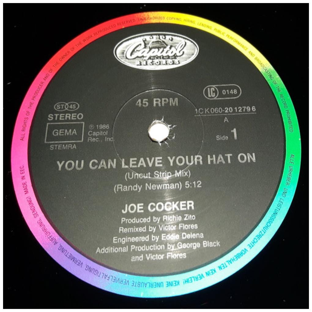 JOE COCKER - YOU CAN LEAVE YOUR HAT ON | 12" MAXI SINGLE VINILO USADO