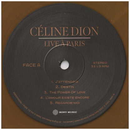 CELINE DION - LIVE A PARIS (2LP/GOLDEN TAN VINYL/140G) | VINILO