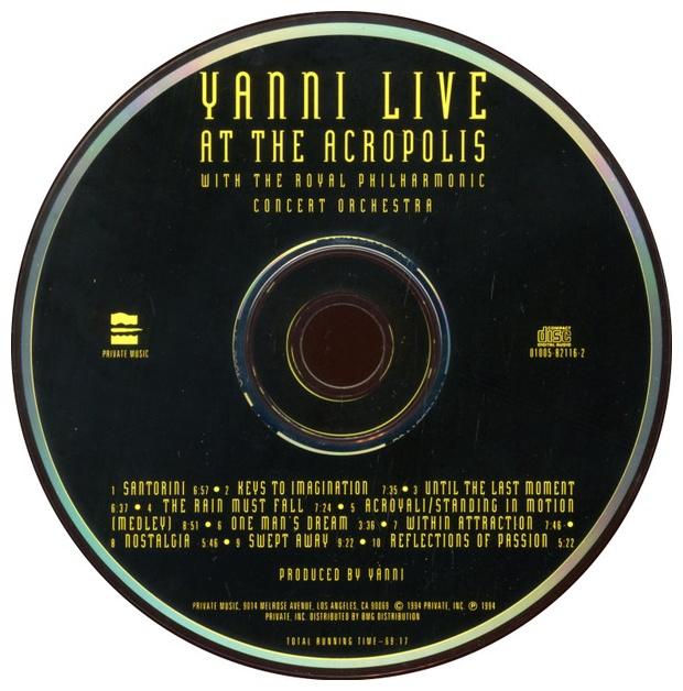 YANNI - LIVE AT THE ACROPOLIS | CD USADO