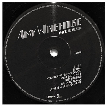 AMY WINEHOUSE - BACK TO BLACK | VINILO